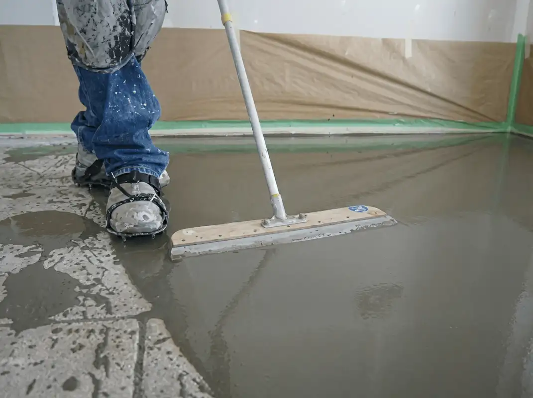 Uneven floor being professionally repaired in Baltimore, MD